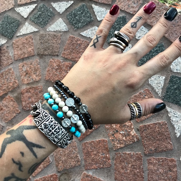 $40 All or $15 one Gemstones medal saint bracelet - Picture 2 of 8